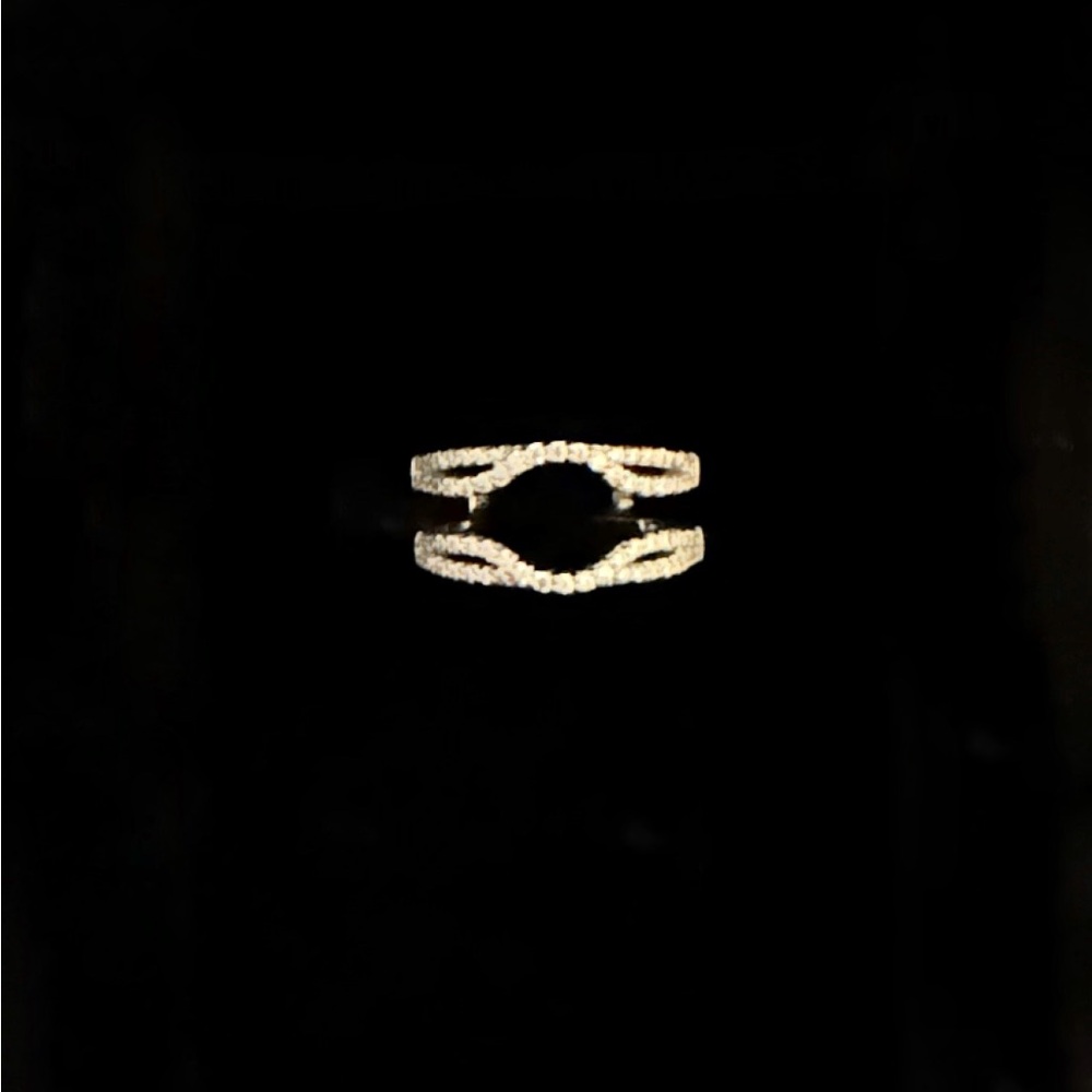 Sterling silver ring jacket, size 6
